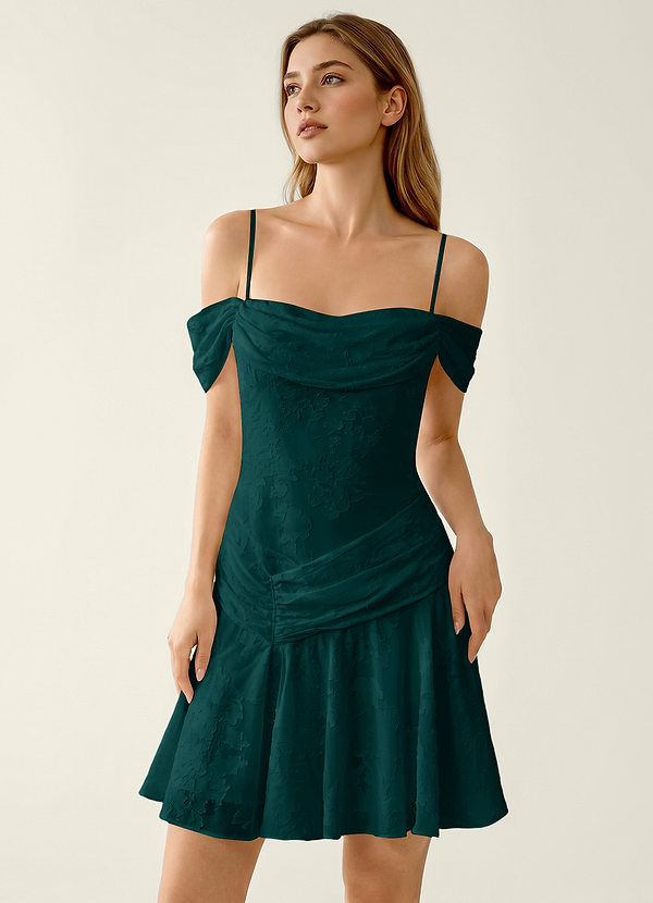 Delia Waldgrün Minikleid aus Spitze image1
