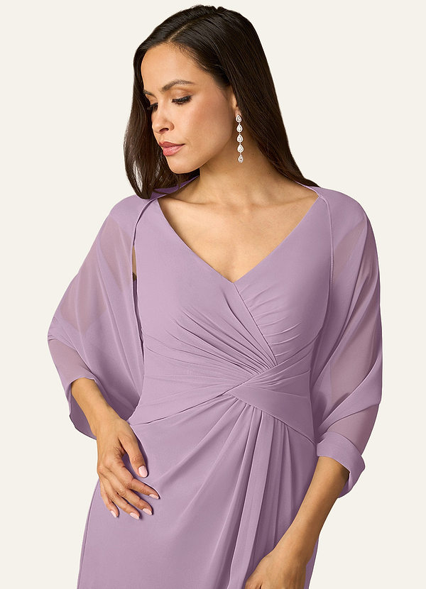 front Azazie Matching Color Sarah Chiffon Wrap