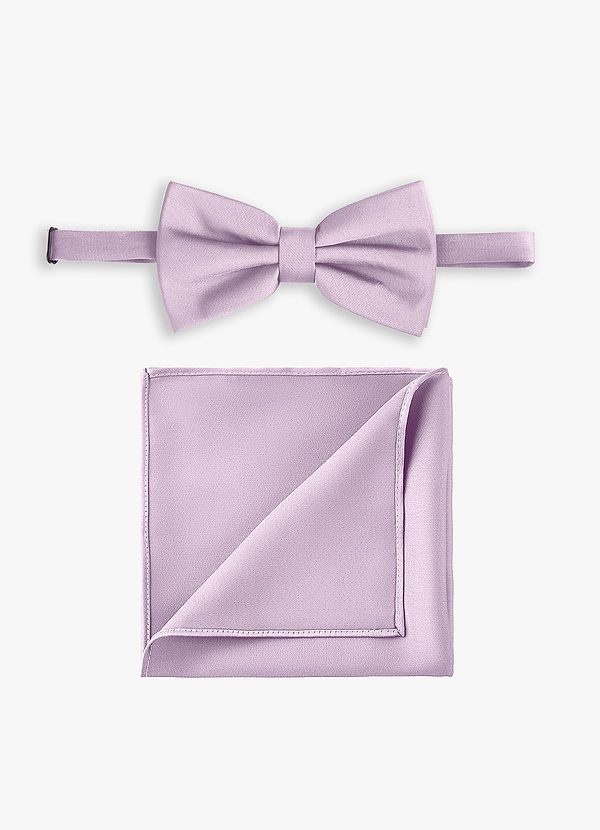 front Set aus Fliege und Einstecktuch aus Stretch-Satin