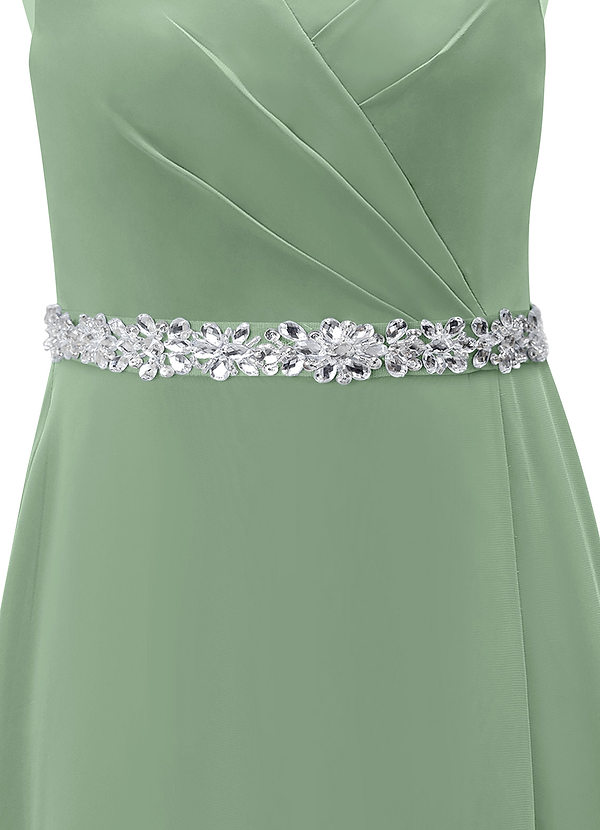 front 스타라이트 비즈 장식 쉬폰 새시