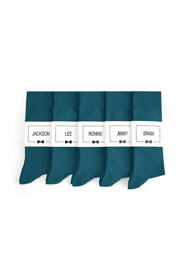 front Men's Dress Socks with Custom Label