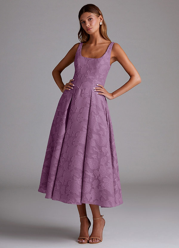 Amalie Wisteria A-line Midi Dress image1
