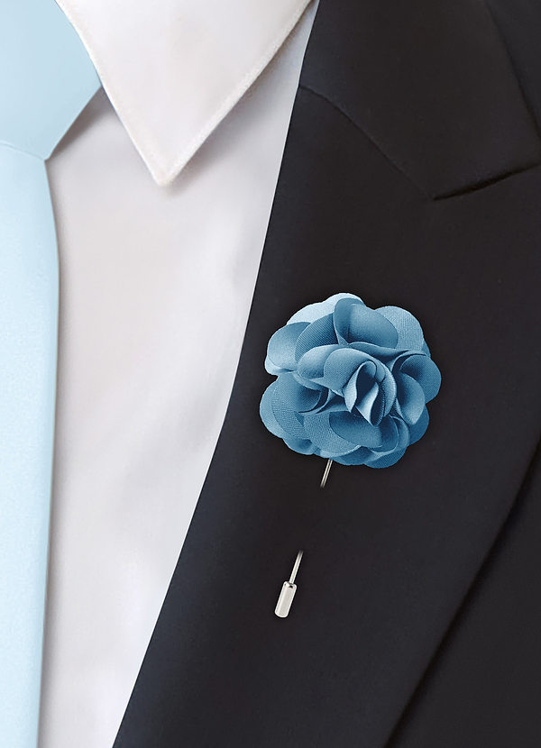 Matte Satin Floral Lapel Flower