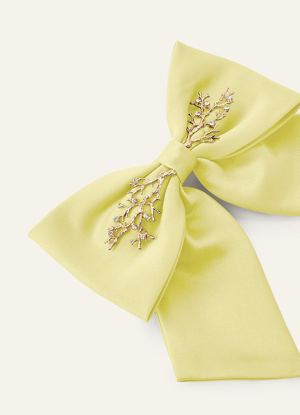 front Pinza para el pelo con lazo de rama de metal de color a juego