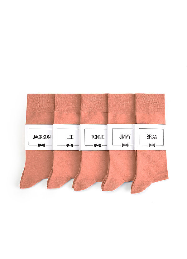 front Men's Dress Socks with Custom Label