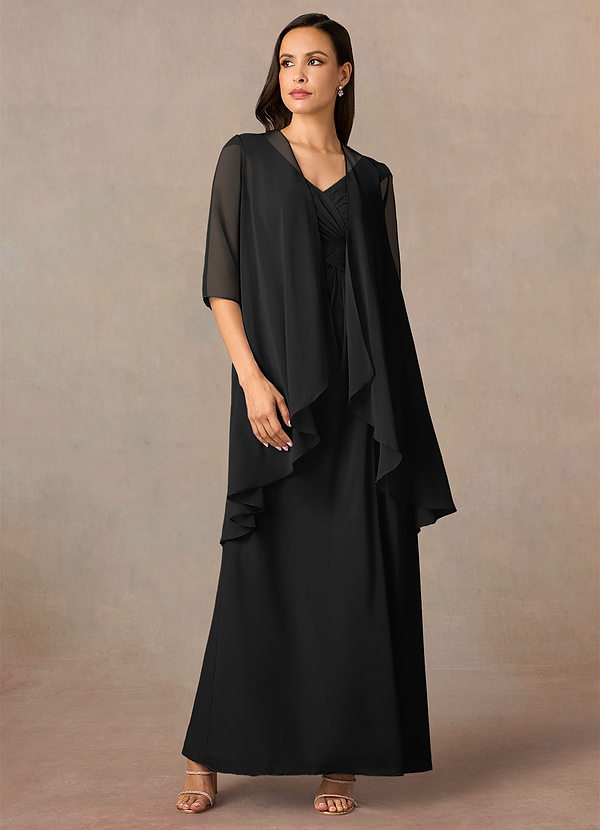front Azazie Olivia Chiffon Wrap