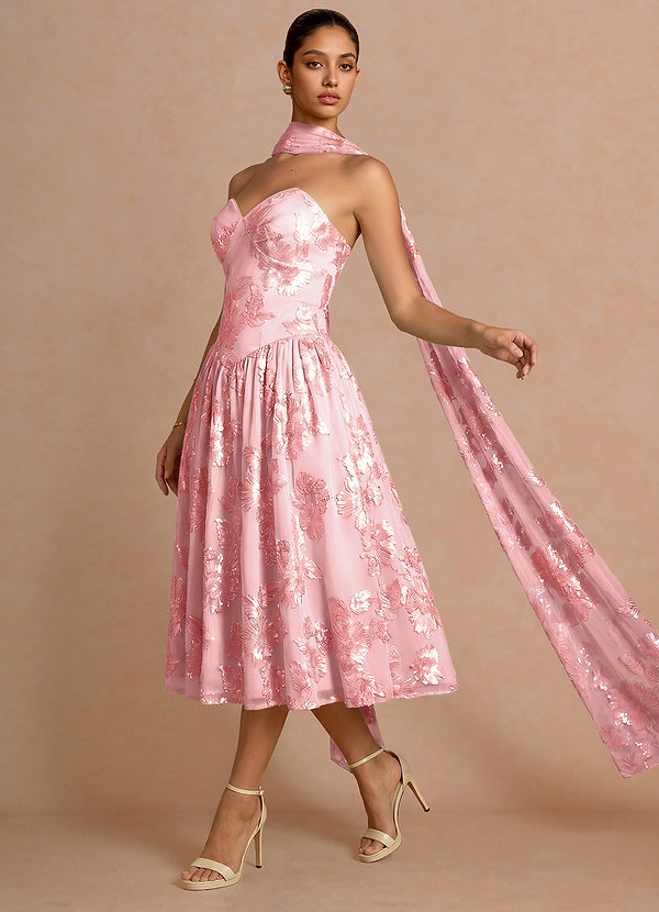Astra Pink Midi Dress image1