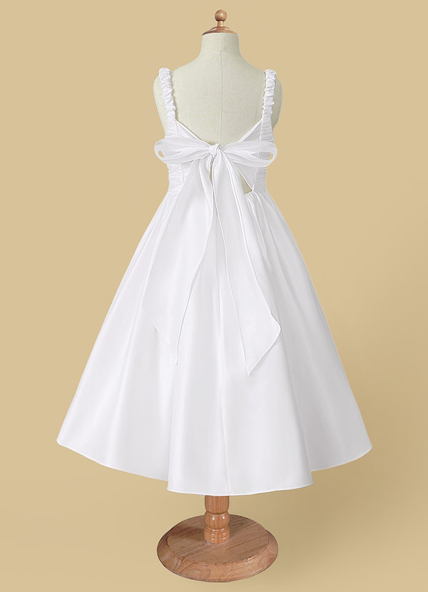 back Azazie Cutie Pie Flower Girl Dress