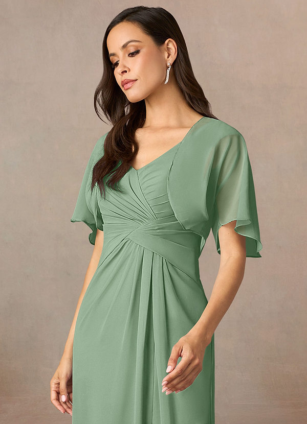 front Azazie Matching Color Salome Chiffon Wrap