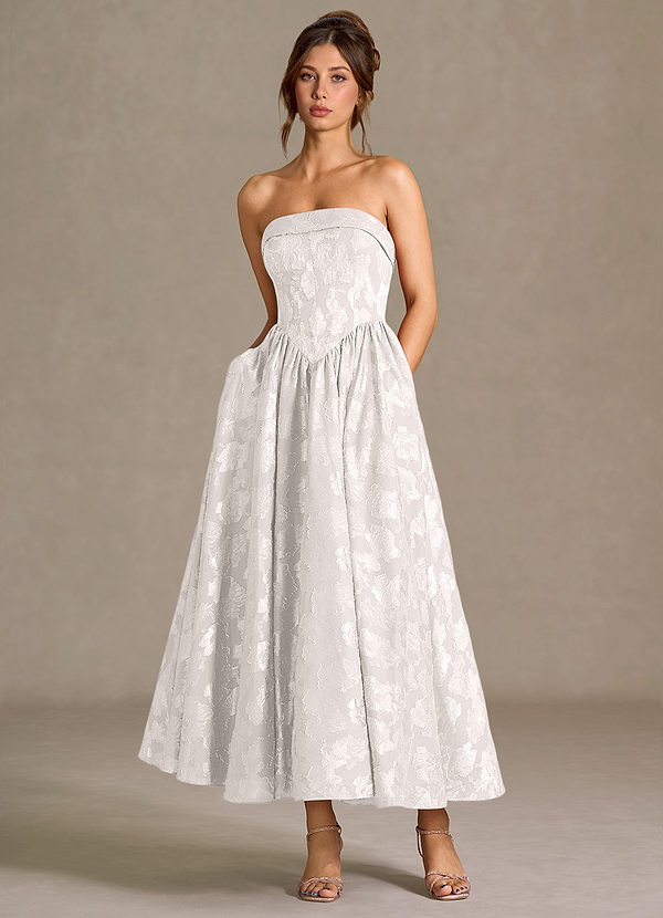 Mila Cream Midi Dress image1