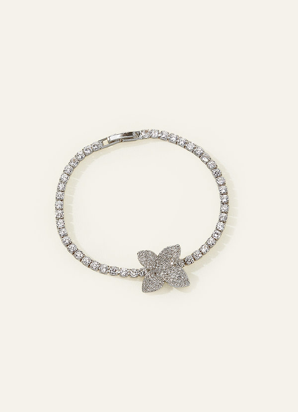 front Zirkon-Armband mit blattförmigem Anhänger zum Herausziehen