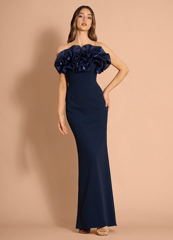 Elara Navy Maxi Dress image1
