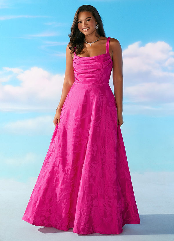 Maxi jurk Barbie™ ❤ AZAZIE 4002 Barbie Roze image1