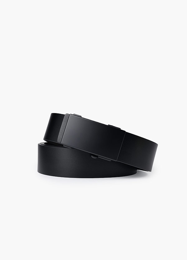 Men's Leather Box Buckle Belt front