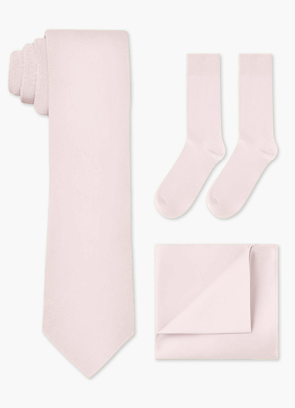 front Matching Wide Tie & Pocket Square & Socks Set