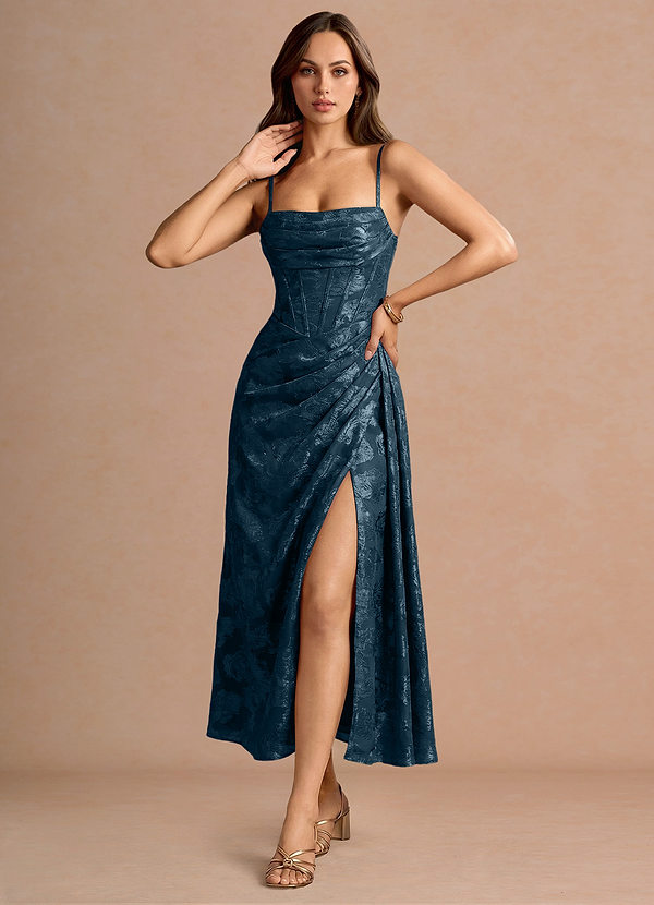 Rosalie Navy Midi Dress image1