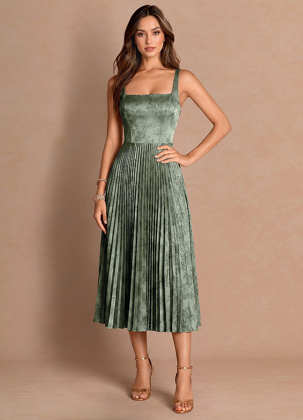 Tatiana Sage Blue Midi Dress image1
