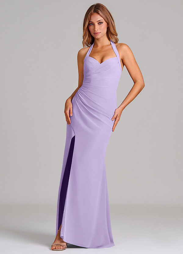 Azazie Emeria Suknie dla druhen Syrena Dekolt w kształcie serca Szyfon Do ziemi Sukienka image1