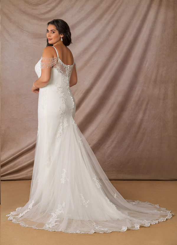 front Azazie Saskia Wedding Dress