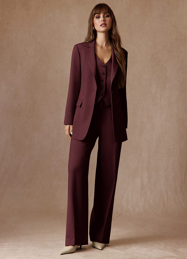 Rowan Cabernet Completo 2 pezzi con trama raffinata front