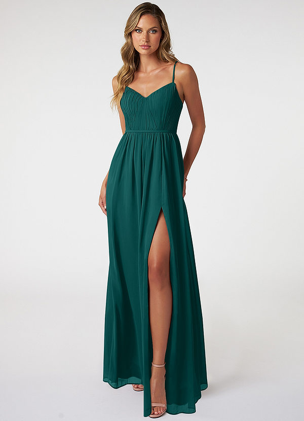 Peacock Azazie Zuma Bridesmaid Dresses | Azazie