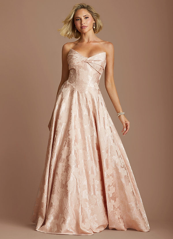 Robe Maxi Pêche Champagne Anita image1