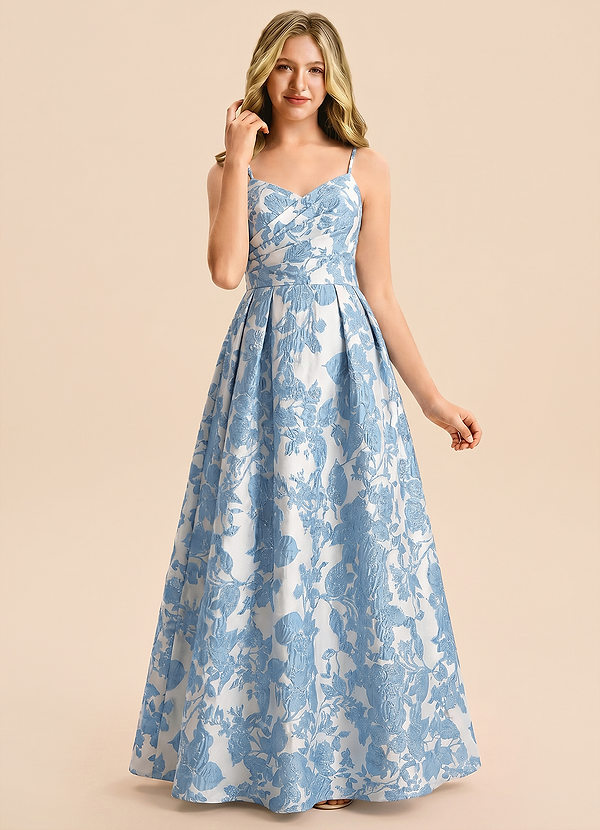 front Azazie Penny Junior Formal Dress