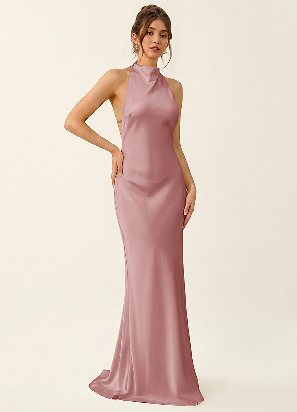Homeper Rose Poussiéreuse Robe de vacances dos nu tachée image1