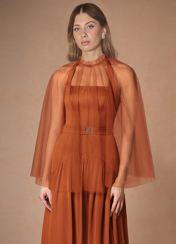 front Capa de tule plissada com cores combinando