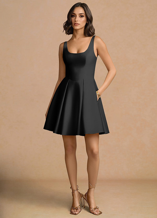 Olivia Black Mini Dress image1