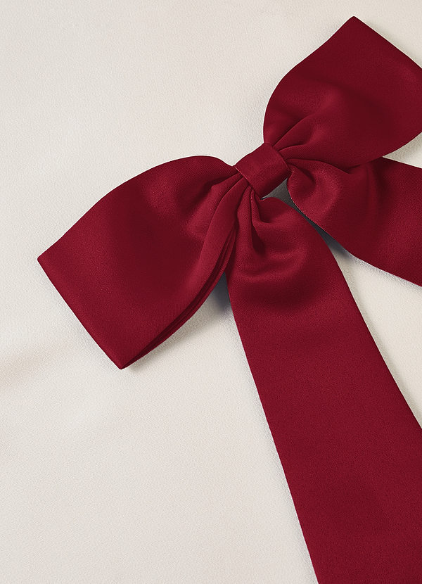front Matching Color Bow Hair Clip Set