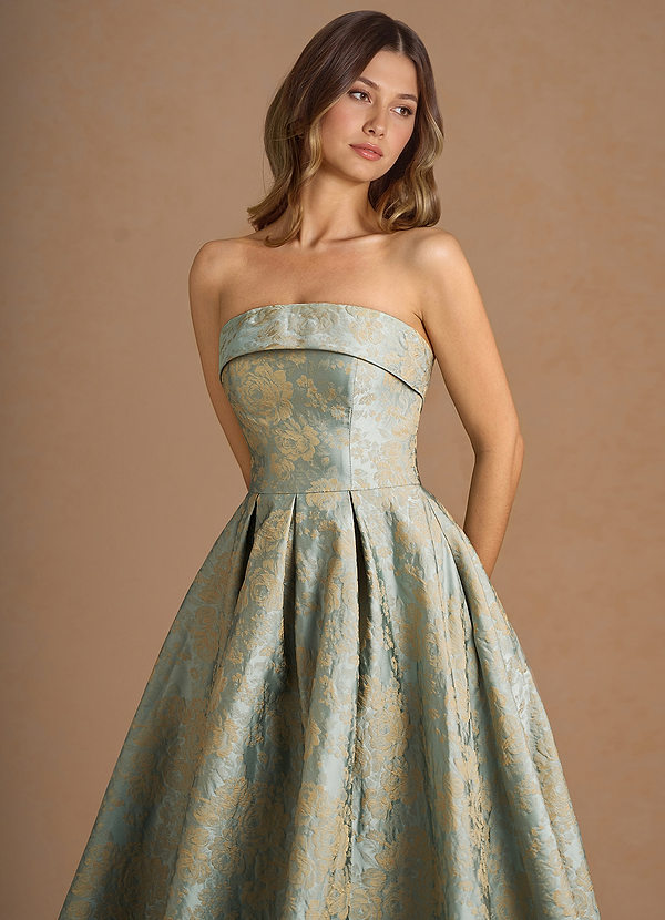 Cecilia Vintage Blue Midi Dress image1