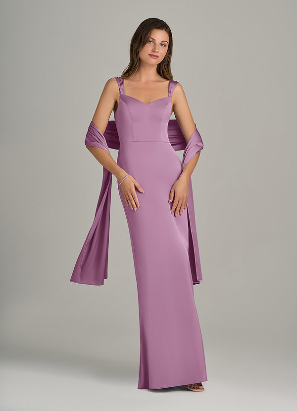 front Azazie Scialle In Raso Elasticizzato In Colore Abbinato