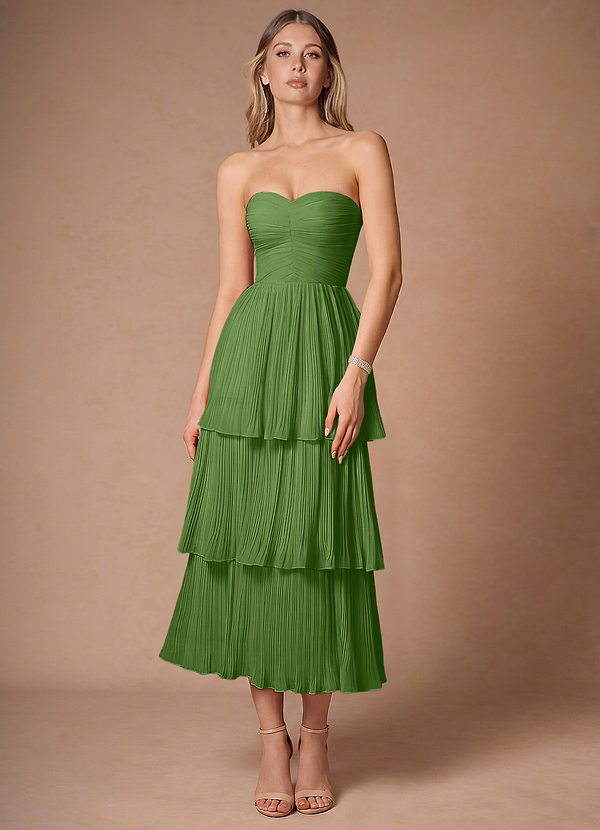 Isla Herb Green Midi Dress image1