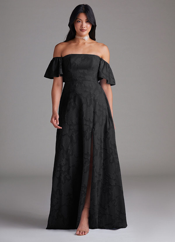 Sue A-Line Off the Shoulder Floral Burnout Convertible Dress
