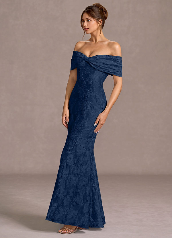 Valoria  Dark Navy Maxi Dress image1