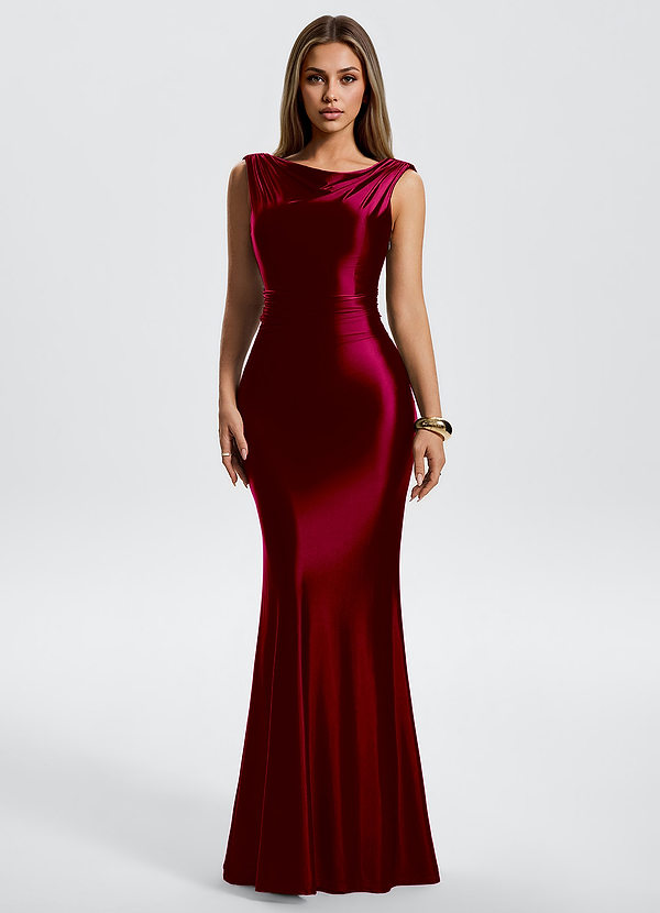 Eudora Cabernet Mermaid Maxi Dress image1