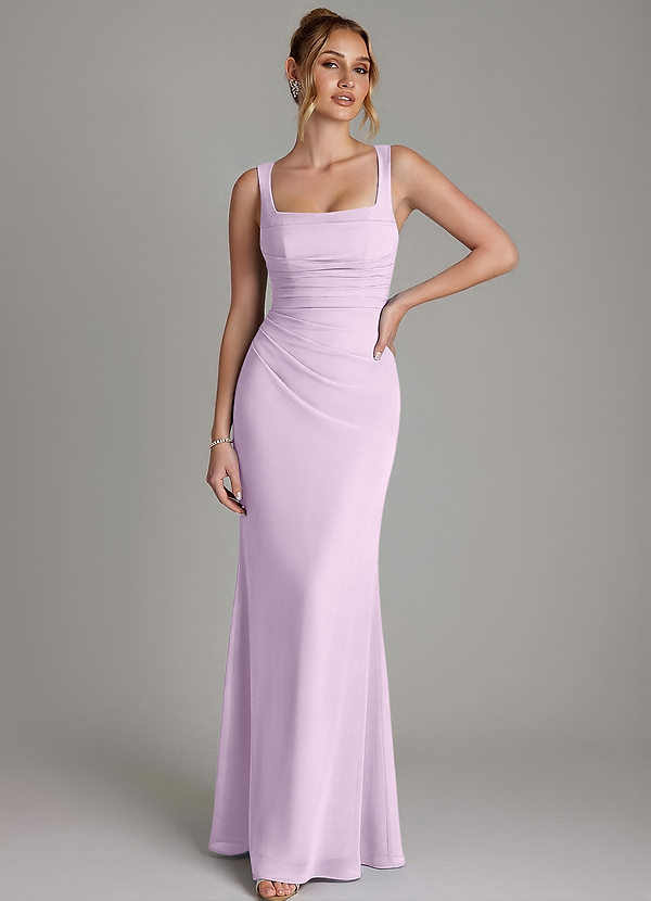 Agustina Bridesmaid Dresses Frosted Lilac Mermaid Corset Chiffon Dress image1