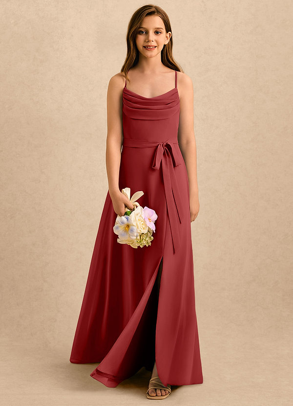 Azazie Jasslyn Girls Formal Sukienki dla dziewczynek sypiących kwiaty  image1