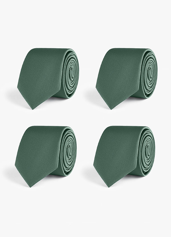 front Stretch Satin Skinny Tie Set – 4 Pieces