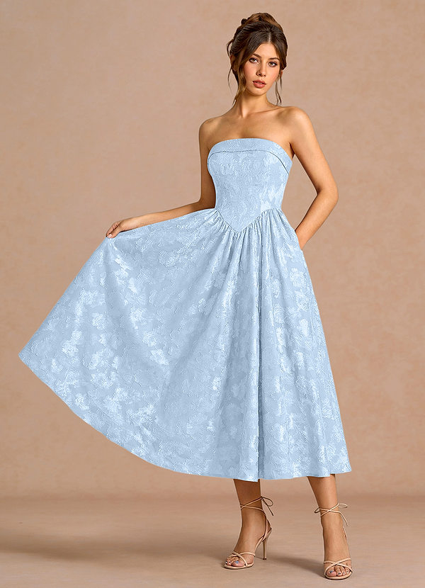 Sadie Powder Blue Midi Dress image1