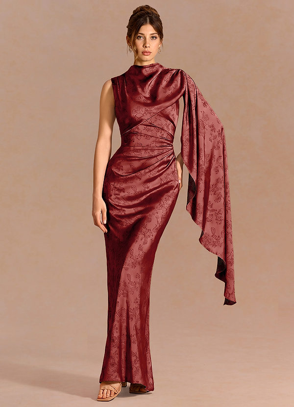 Chesney Orange Red Maxi Dress image1