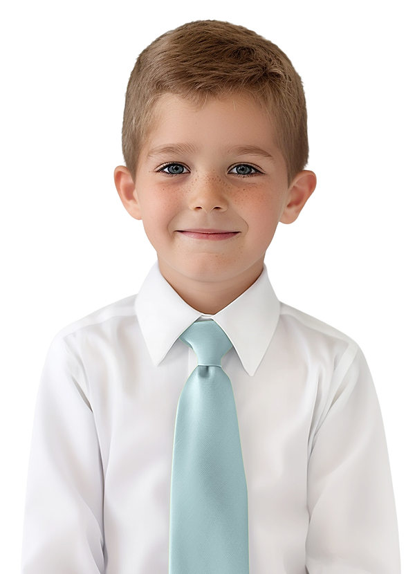 front Corbata de Niño de Satén Mate