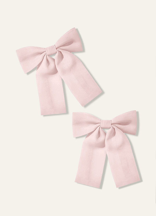 front Girls Chiffon Bow Hair Clip (Pack of 2)
