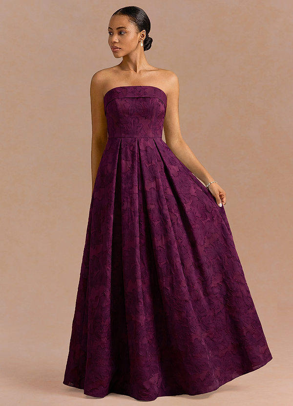 Robe Maxi Orchidée Prune Romina image1