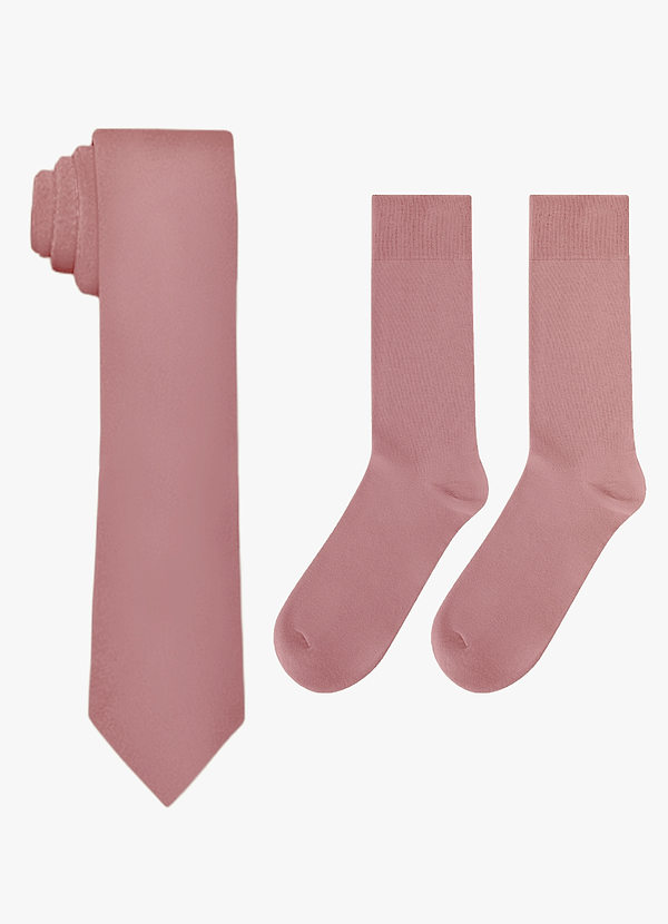 front Set di cravatta e calzini aderenti