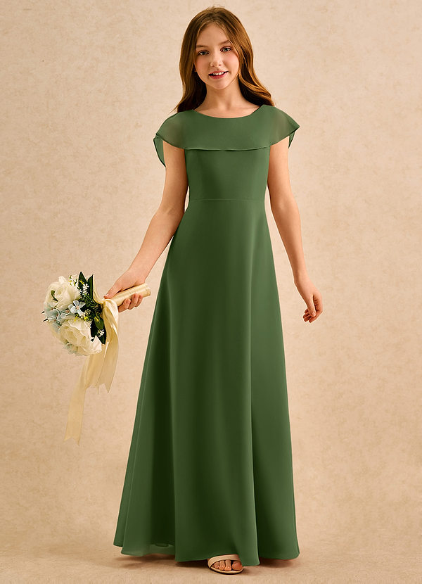 Azazie Kittie Girls Formal Klänningar för brudeflicka Klä A-Line i Chiffong image1