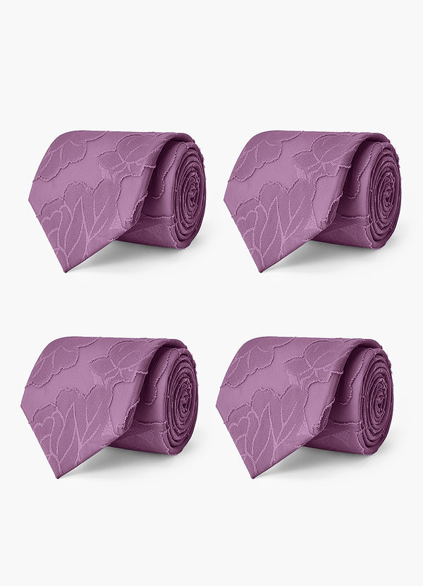 front Floral Burnout Wide Tie Set – 4 Pieces