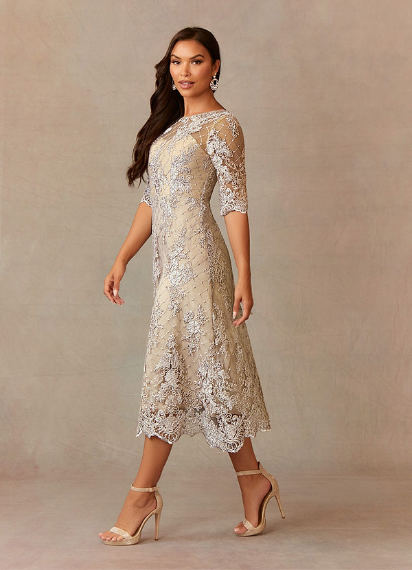 Upstudio Marion Mother of the Brides Dresses A-Line Lace Midi Length Dress image1
