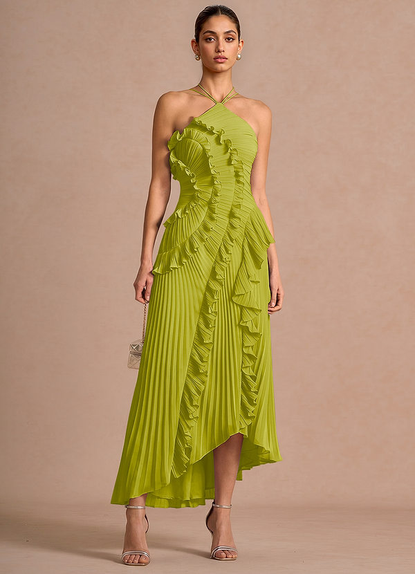 Hatsu Lemon Green Maxi Dress image1